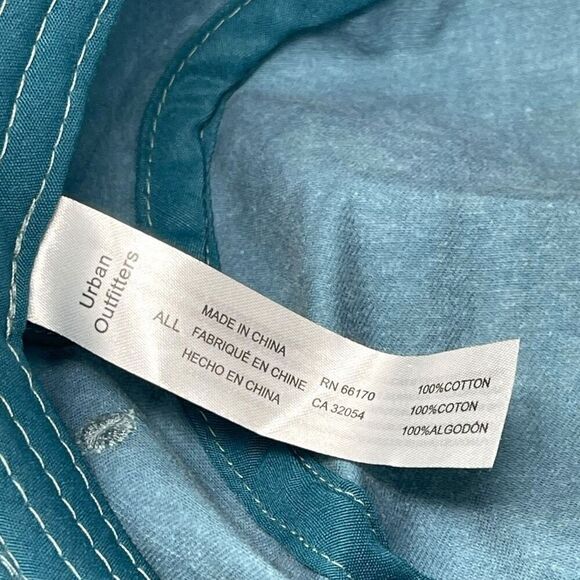 Urban Outfitters Distressed Blue Bucket Hat Cap Unisex OSFM - Picture 9 of 9